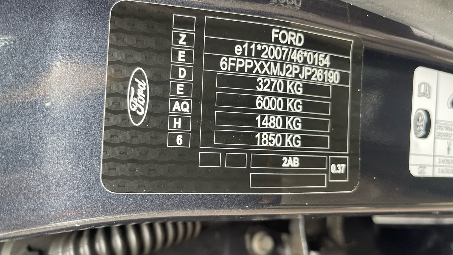 Ford Ranger 3.2 TDCi Wildtrak Auto 4WD Euro 6 – 2018