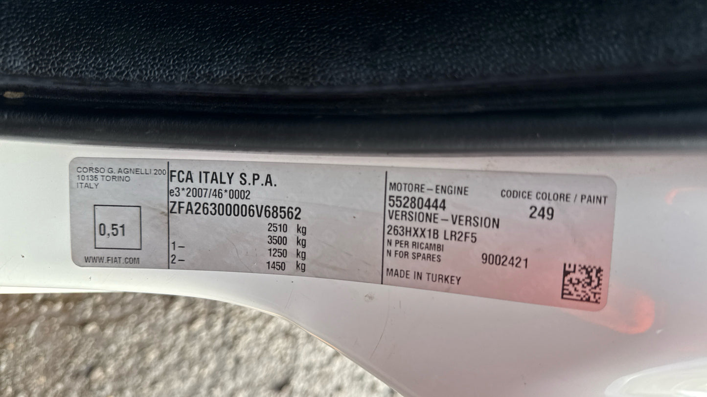 Fiat Doblo 1.6 MultiJetII Work Up L2 Euro 6 (s/s) Pickup – Single Cab Dropside – 2021 (SH71 GHY)