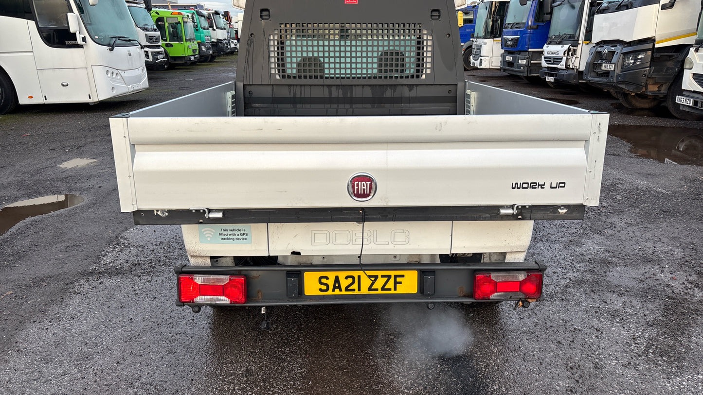 Fiat Doblo 1.6 MultiJetII Work Up L2 Euro 6 (s/s) Pickup – Single Cab Dropside – 2021 (SA21 ZZF)