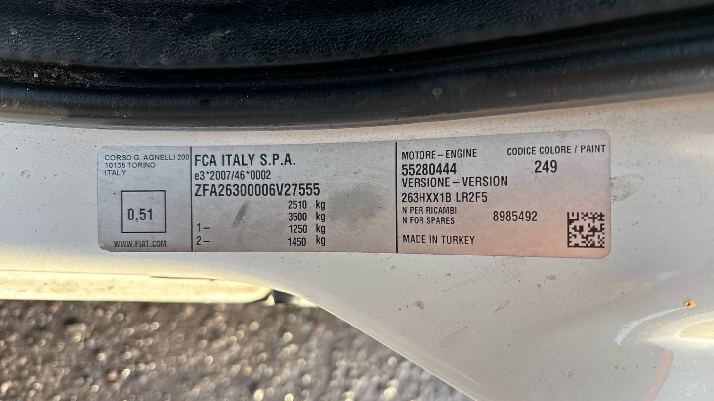 Fiat Doblo 1.6 MultiJetII Work Up L2 Euro 6 (s/s) Dropside – 2021