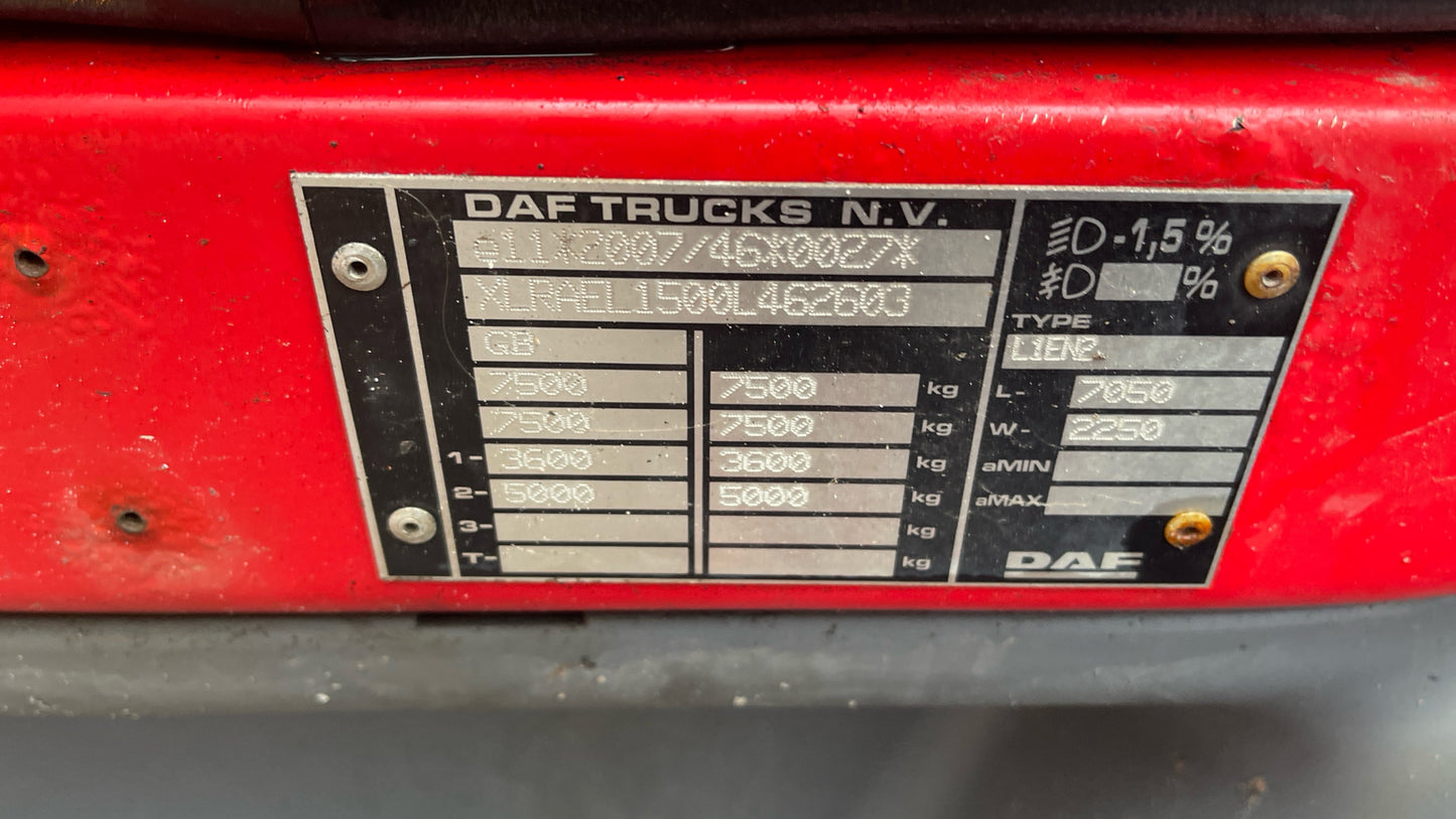 DAF LF 150 Box Truck – 2017 (PG66 UDE)