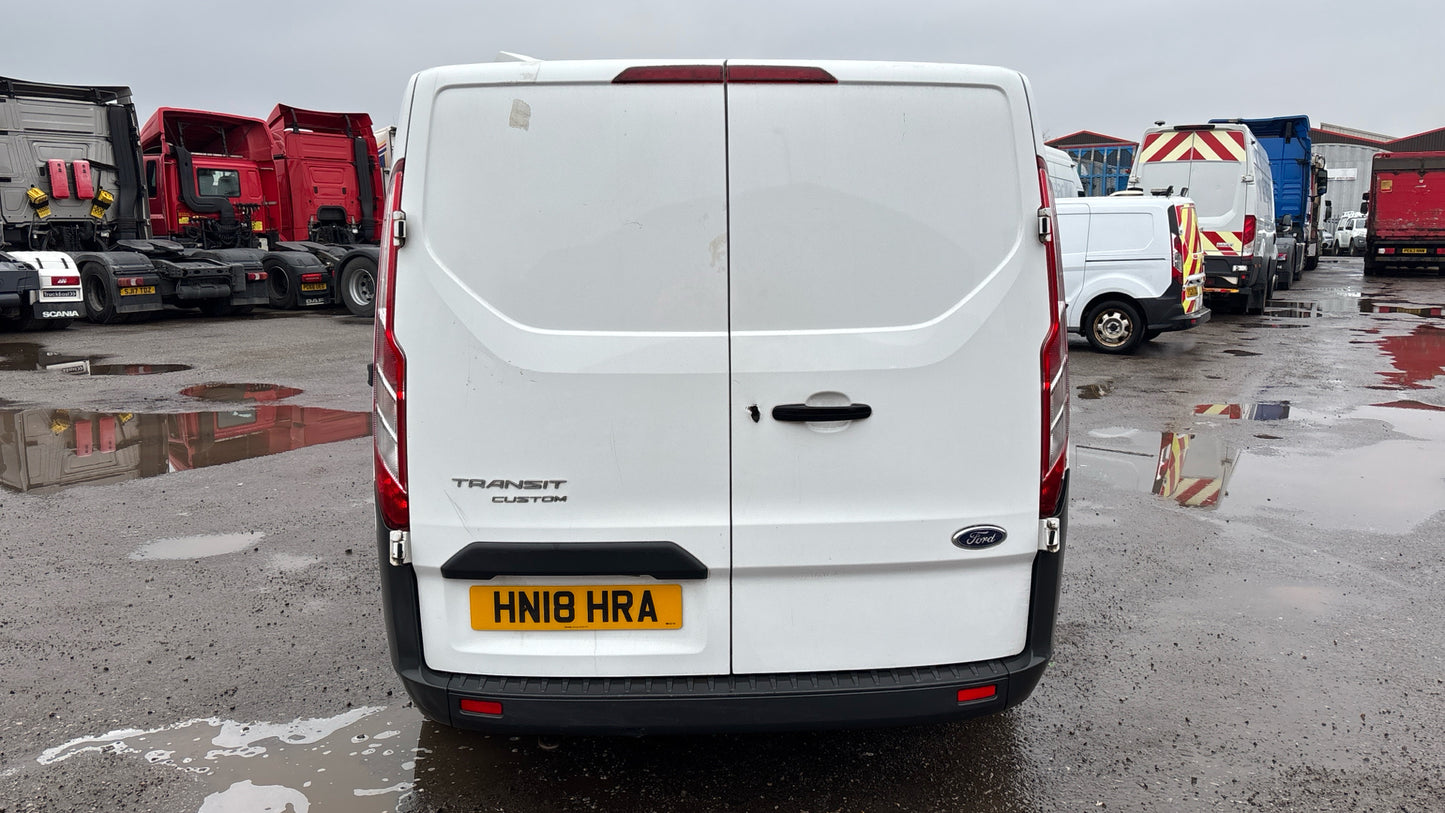 Ford Transit Custom 2.0 TDCi 290 L1 H1 Panel Van – 2018 (HN18 HRA)