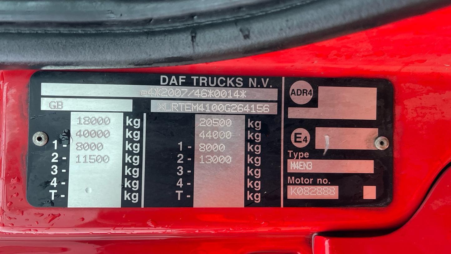 DAF CF 450 Sleeper Cab Tractor Unit – 2019 (PK19 VNH)
