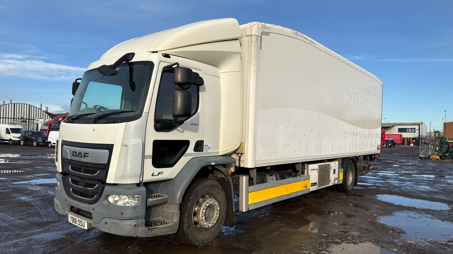DAF LF 260 Temperature-Controlled Rigid Truck – 2018 (YB18 OSU)