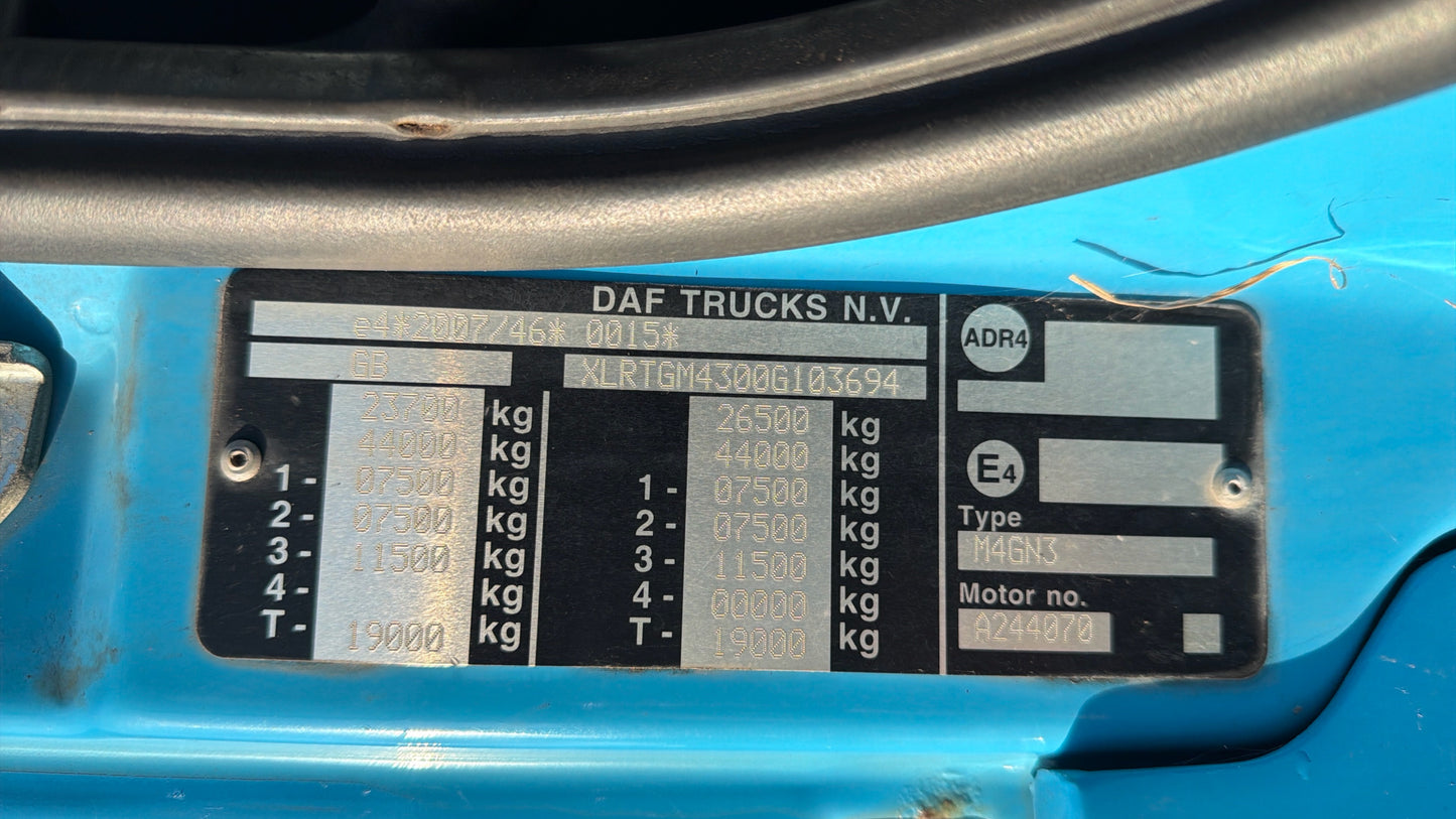 DAF CF 440 Sleeper Cab Tractor Unit – 2016 (SD16 EBS)