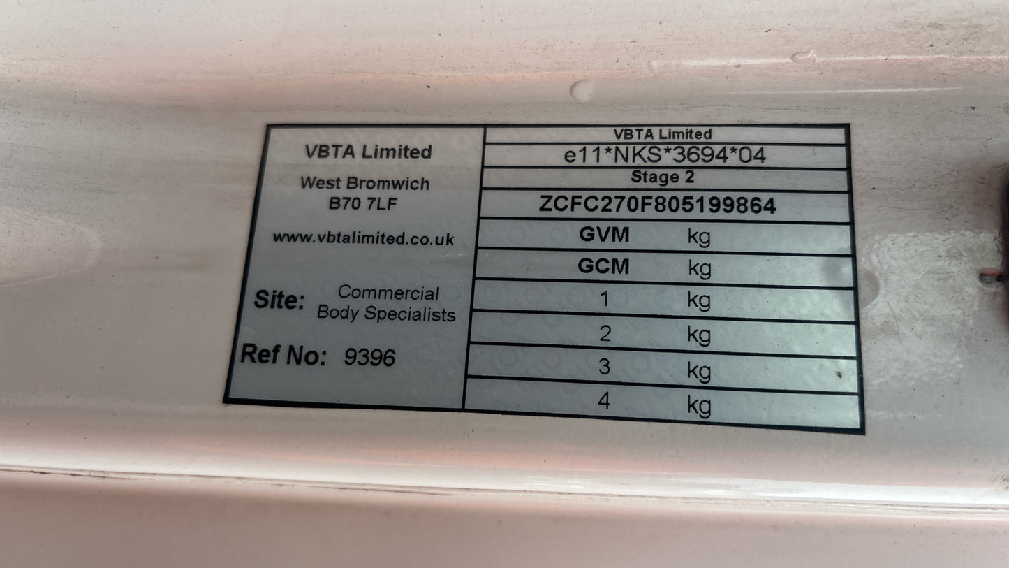 Iveco Daily 72-210 Beavertail – 2018 (FN68 EKO)