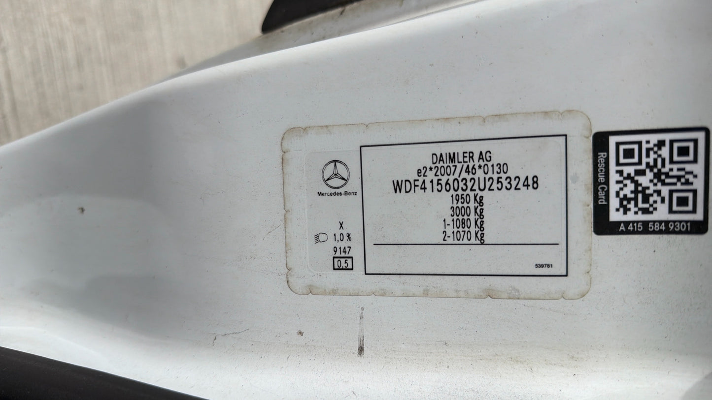 Mercedes-Benz Citan 1.5 109 CDI BlueEfficiency L2 Euro 6 (s/s) Panel Van – 2018 (BJ68 OEO)