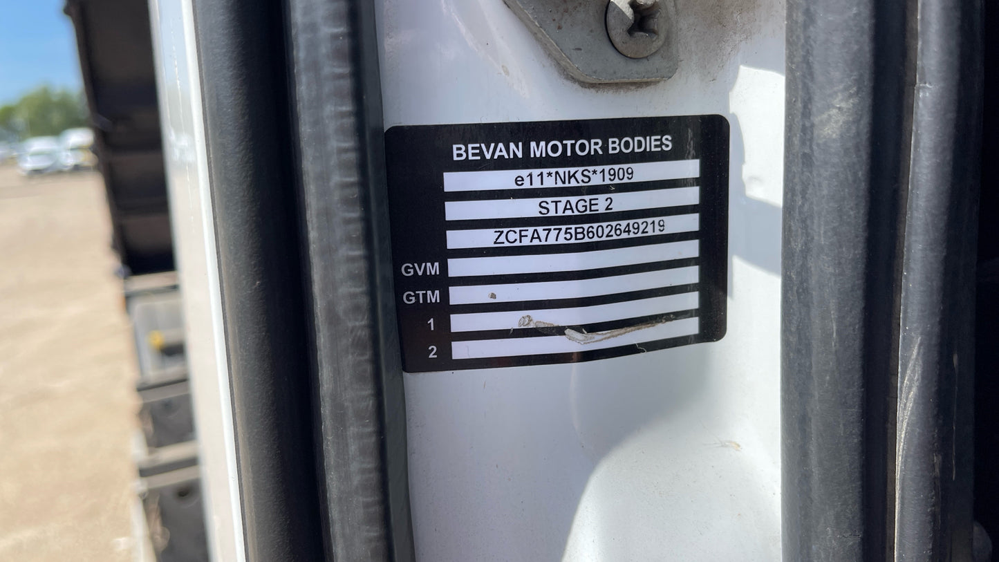 Iveco Eurocargo 75-160 Tipper – 2016 (RX16 MMV)