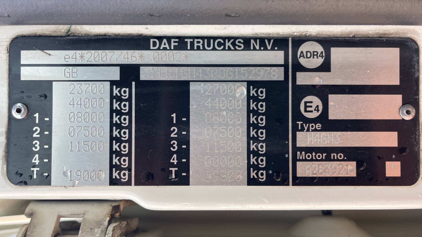 DAF XF 510 Tractor Unit – 2017 (GN17 XET)