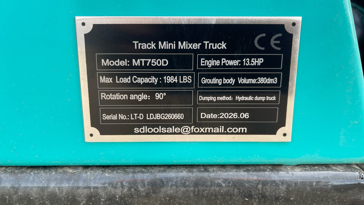 CK-MT750 Mini Concrete Mixer – 2026